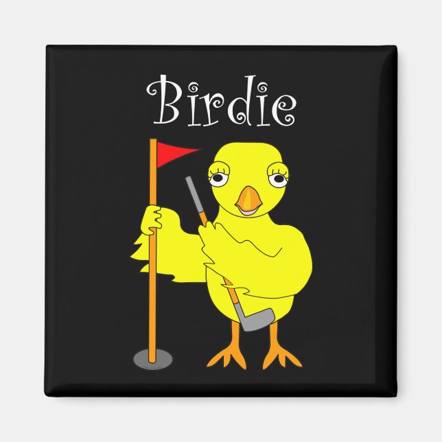 Imán Birdie Golfer Chick (Frente)
