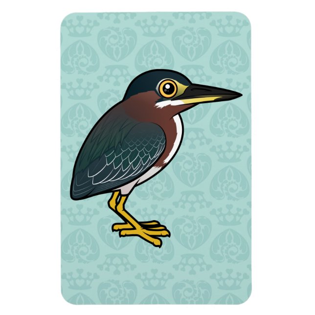 Imán Birdorable Green Heron (Vertical)