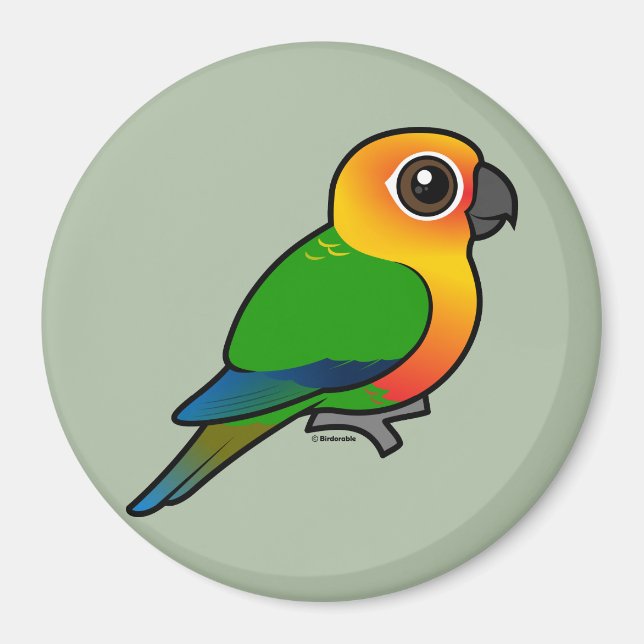 Imán Birdorable Jandaya Parakeet (Frente)