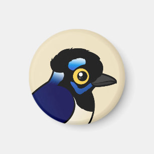Imán Birdorable Jay Felpa-con cresta