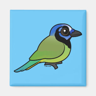 Imán Birdorable Jay verde