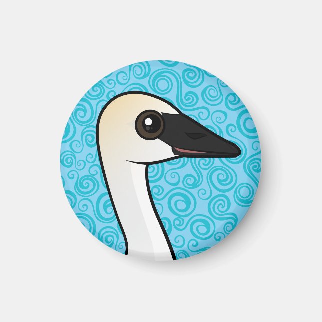 Imán Birdorable Trumpeter Swan (Frente)