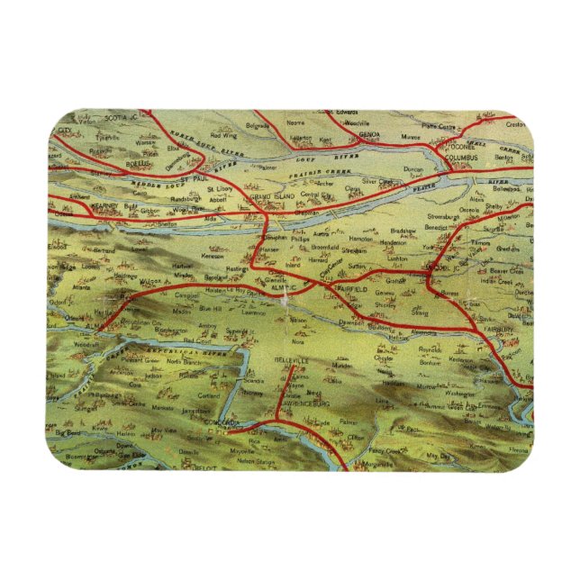 Imán Birdseyes View Great Plains (Horizontal)