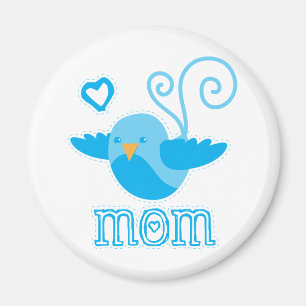 Imán birdy lindo de la mamá