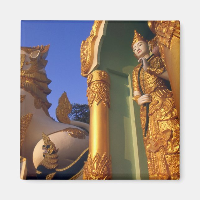 Imán Birmania (Myanmar), Rangún (Yangon) Templo (Frente)