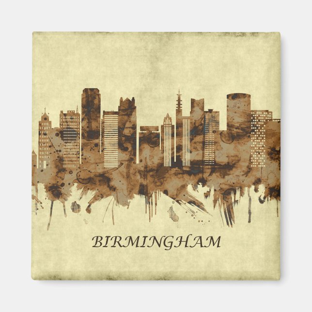 Imán Birmingham England Cityscape (Frente)