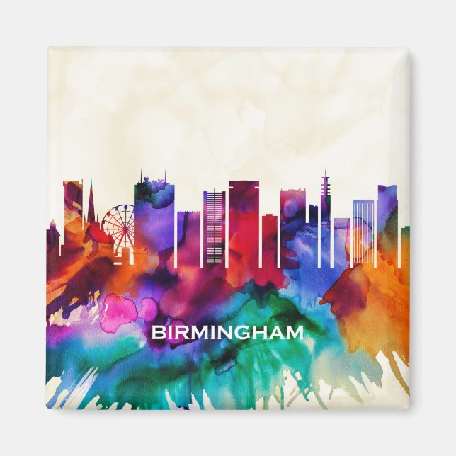 Imán Birmingham Skyline (Frente)