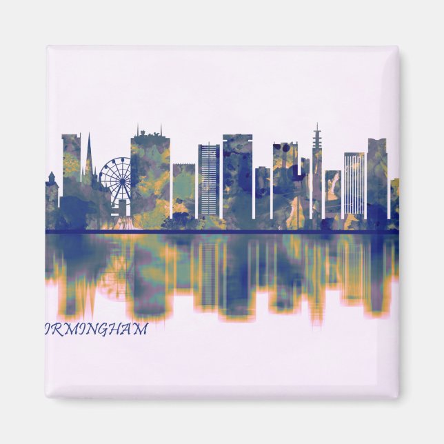 Imán Birmingham Skyline (Frente)