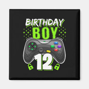 Imán Birthday Boy 12 Video Game Controller Gamer 12th B