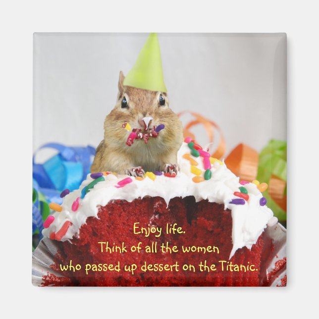 Imán Birthday Chipmunk Magnet (Frente)