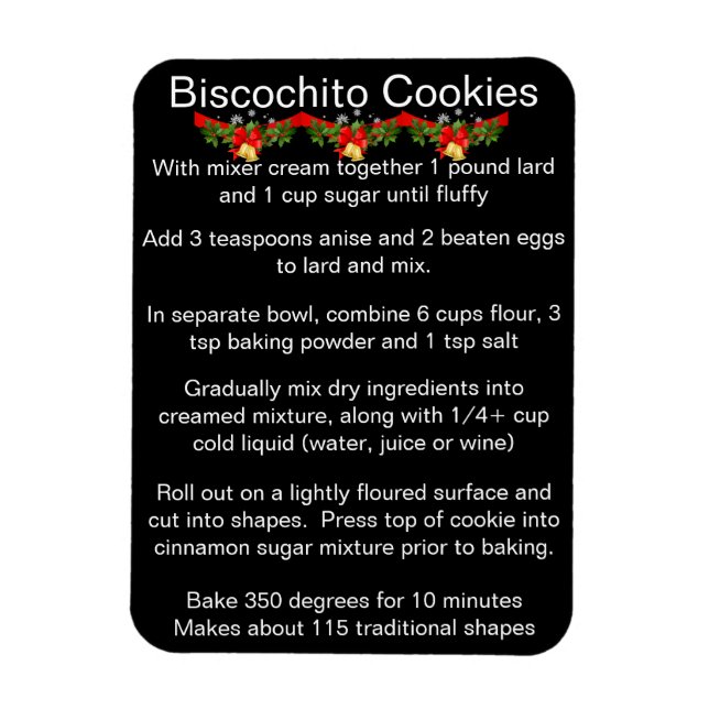 Imán Biscochito New Mexico's official cookie recipe (Vertical)