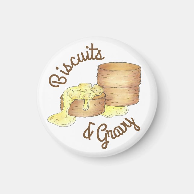 Imán Biscuits y alimentos para el desayuno Sur de Gravy (Frente)