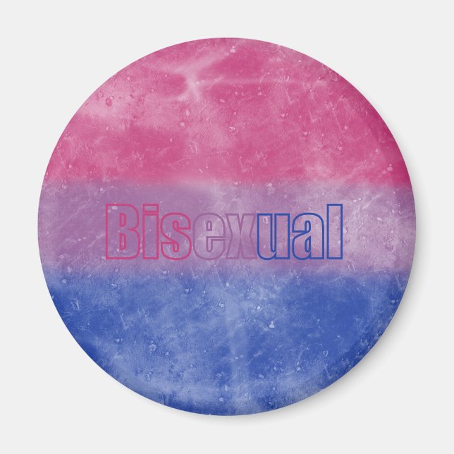 Imán Bisexual pride flag magnet (Frente)