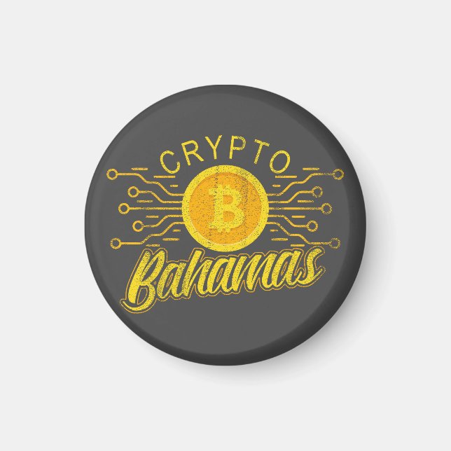Imán Bitcoin de la Independencia de Bahamas (Frente)