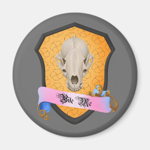 Imán Bite Me Badger Skull
