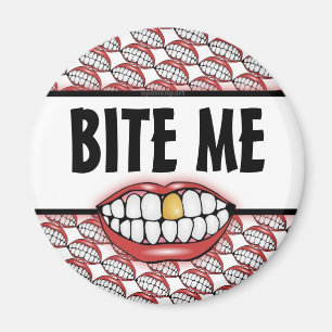 Imán Bite Me Golden Tooth