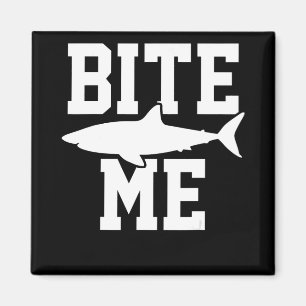 Imán Bite Me - Shark Marine Biology Gift - Animal Ocean