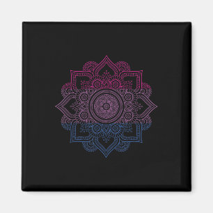 Imán Biual Lgbt Mandala Bi Pride Biuality Lgbt Support
