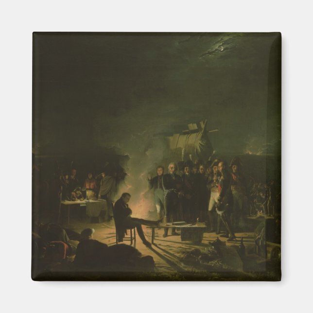 Imán Bivouac de Napoleón I en la batalla de Battlefield (Frente)