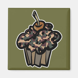 Imán bizcocho de camuflaje
