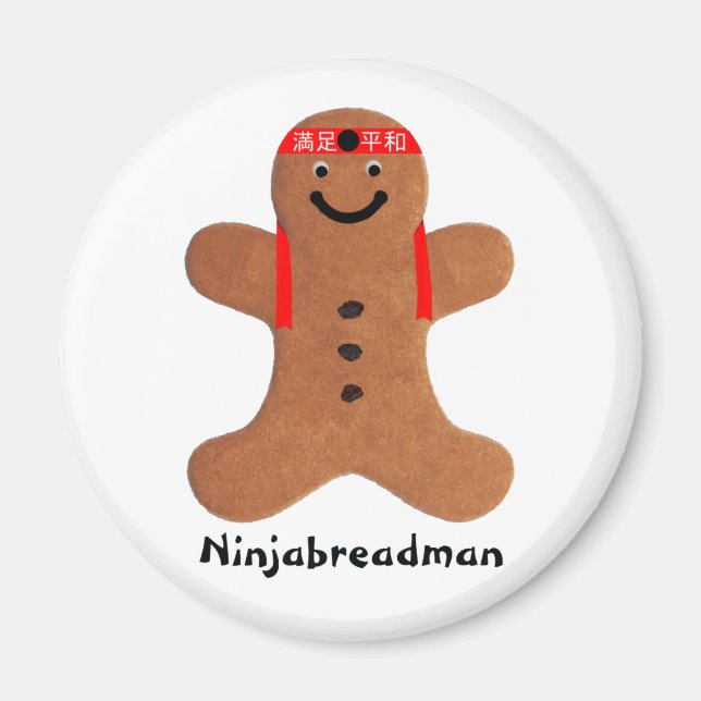 Imán Bizcocho de Ninjabreadman (galleta) (Frente)