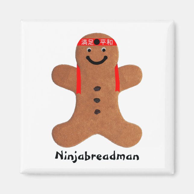 Imán Bizcocho de Ninjabreadman (galleta) (Frente)