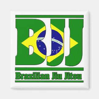 Imán BJJ Bandera brasileña de Jiu Jitsu MMA