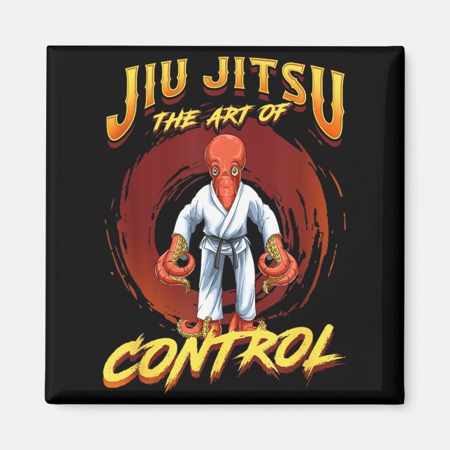 Imán BJJ El Arte Del Control - Grappling Jiu Jitsu (Frente)