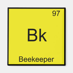 Imán Bk - Tee símbolo de elemento de química divertid