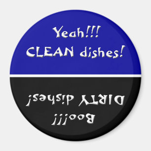Imán Black and Blue Clean/Dirty Dishwasher