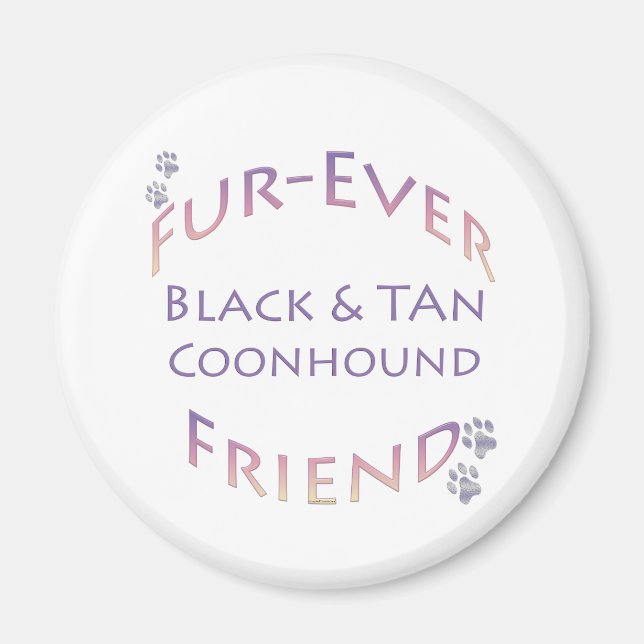 Imán Black And Tan Coonhound Furever (Frente)