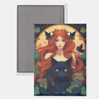 Imán Black Cat Magic