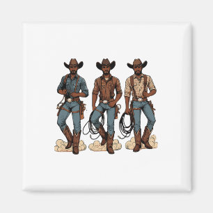 Imán Black Cowboy Rodeo occidental Melanin Historia neg