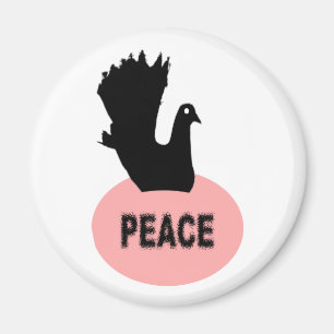 Imán Black Dove Peace Magnet