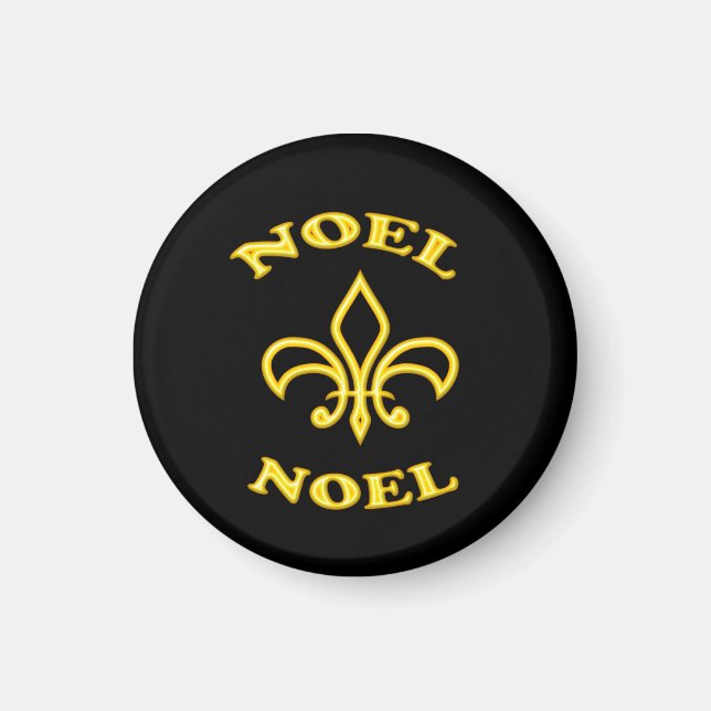 Imán Black Gold Fleur de Lis Magnet (Frente)