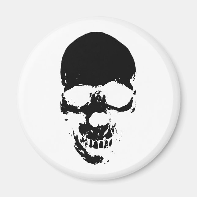 Imán Black Grim Reaper Skull (Frente)