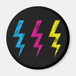 Imán Black Grunge Lightning Magnet