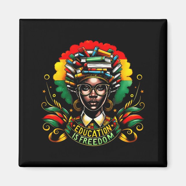 Imán Black History Month Black Leaders African American (Frente)