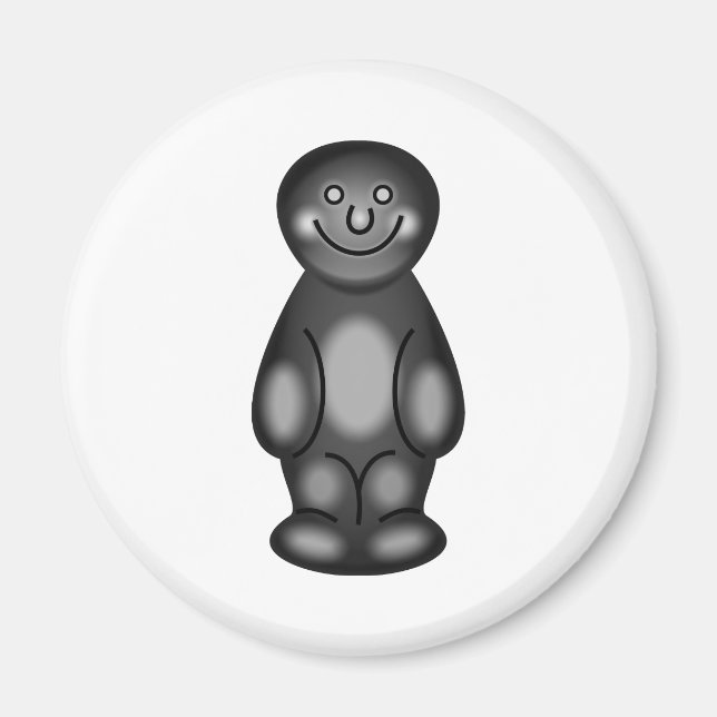 Imán Black Jelly Baby (Frente)