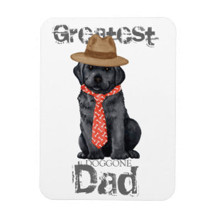Imán Black Lab Dad