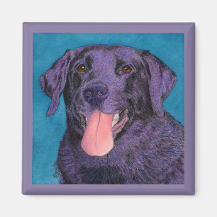 Imán Black Lab Magnet - "Pinecone"