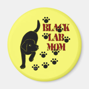 Imán Black Lab Mom