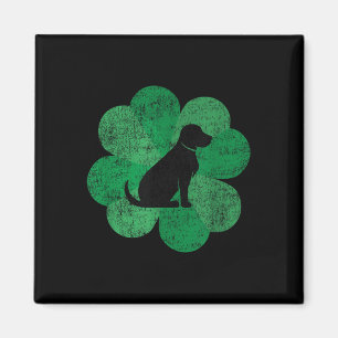 Imán Black Lab St Patricks Day Shirt - Retro Labrador