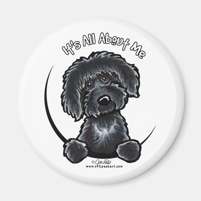 Imán Black Labradodle IAAM (Frente)