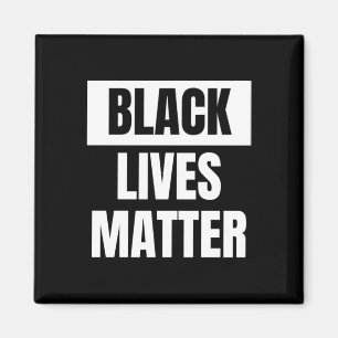 Imán Black Lives Pastel Blue Background Pegatina