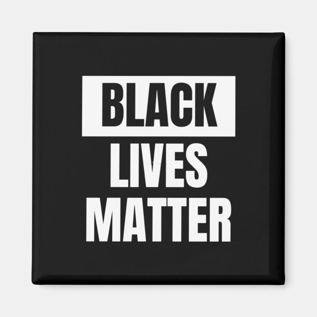 Imán Black Lives Pastel Blue Background Pegatina (Frente)