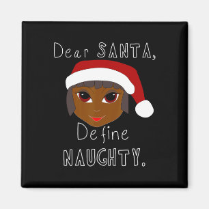 Imán Black mrs claus santa define familia negra travies