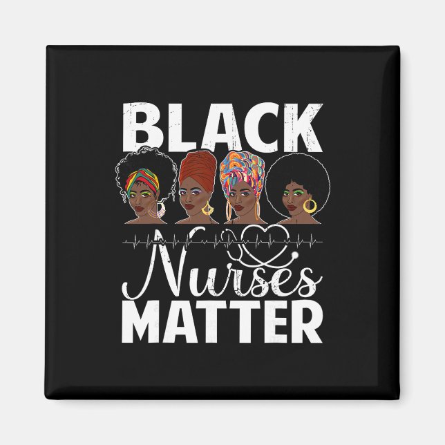 Imán Black Nurses Problem - African American Afro Nurse (Frente)