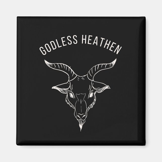 Imán Black Phillip Godless Heathen (Frente)
