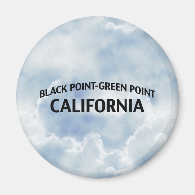 Imán Black Point-Green Point California (Frente)